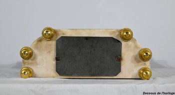 Bronze and marble clock, Louis XVI style, Napoleon III period - Middle 19th century