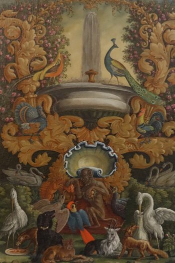 Folie Aux Fables De La Fontaine 2. Hälfte XVIII.