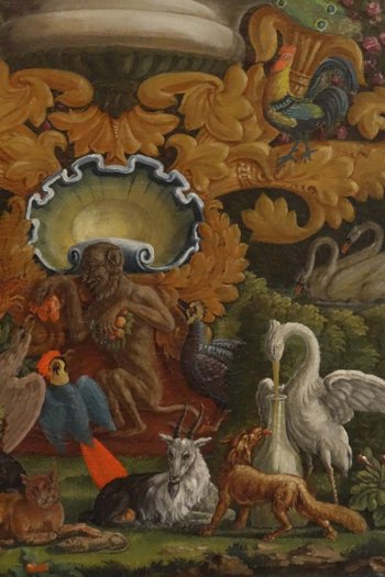Folie Aux Fables De La Fontaine 2. Hälfte XVIII.