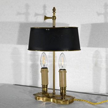 Piccola lampada a bouillotte in ottone - Fine XIX secolo
