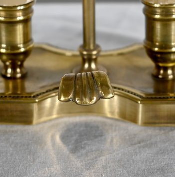 Piccola lampada a bouillotte in ottone - Fine XIX secolo