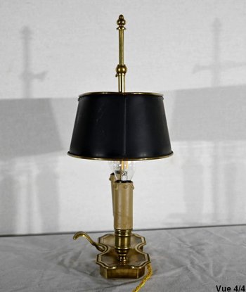 Piccola lampada a bouillotte in ottone - Fine XIX secolo