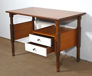 Piccola scrivania in mogano e teak, stile Gautier - 1960