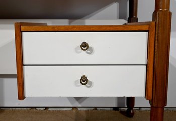 Piccola scrivania in mogano e teak, stile Gautier - 1960