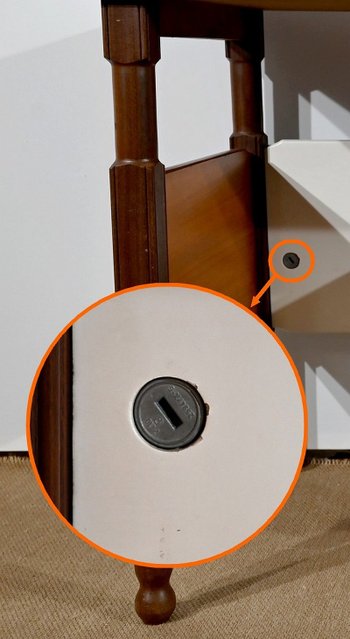 Piccola scrivania in mogano e teak, stile Gautier - 1960