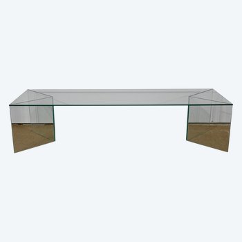 Rectangular Glass Coffee Table - 1970