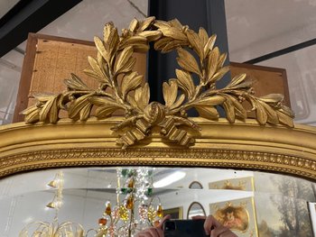 Miroir Doré Style Louis XVI H: 155 Cm