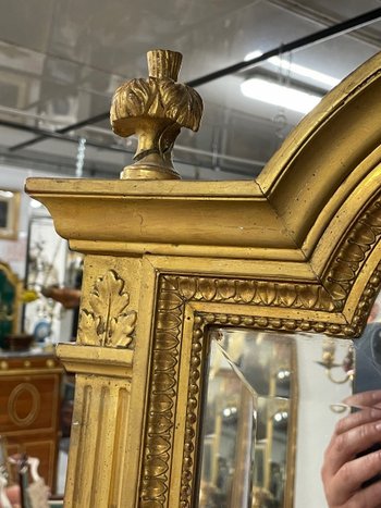 Miroir Doré Style Louis XVI H: 155 Cm