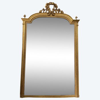 Miroir Doré Style Louis XVI H: 155 Cm