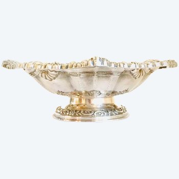Reis Porto silver bowl on pedestal
