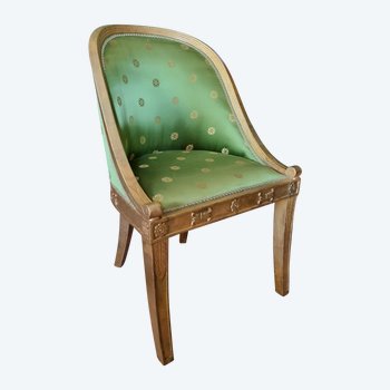 Jacob Desmalter, Superb Empire Period Stamped Chair.