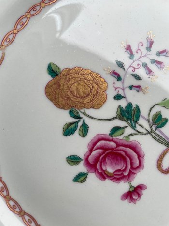 Haviland - Series Of 12 Flat Plates In Limoges Porcelain Model Au Charme Du Logis