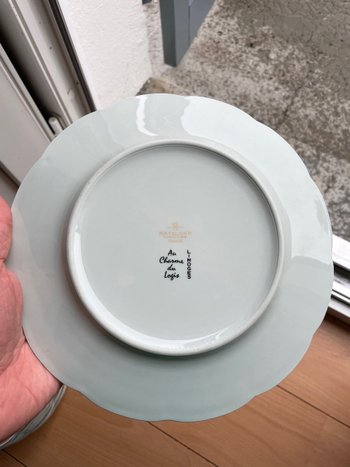 Haviland - Series Of 12 Flat Plates In Limoges Porcelain Model Au Charme Du Logis