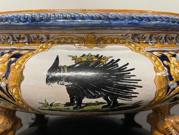 Ulysse à Blois - Importante Fioriera In Terracotta Del Rinascimento Di Blois