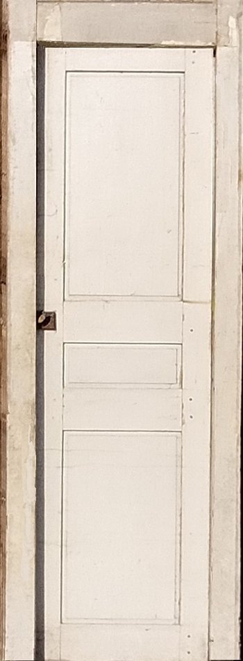 Porte Ancienne De Placard XVIIIème Avec Son Cadre en Chêne