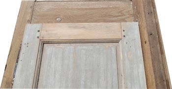 Porte Ancienne De Placard XVIIIème Avec Son Cadre en Chêne