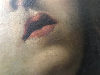 Gemälde XVIIeme Fragment Maria Magdalena in Buße Werkstatt von Guido Réni Bologna