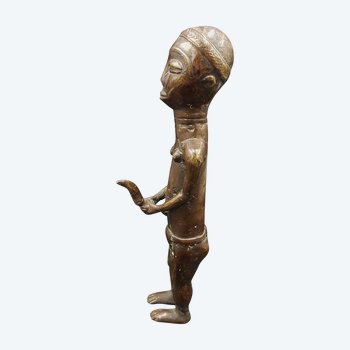 Statue en bronze, Baoulé, Côte d'Ivoire