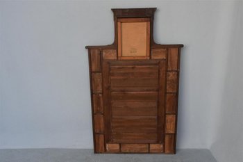 Large XIXth Inlaid Mirror With Decor Of Angels