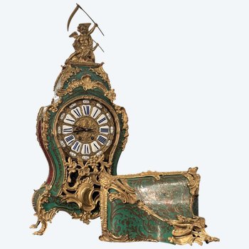 Cartello di lampada da parete e il suo Cul de Lampe Di stile Luigi XV Boulle Intarsio XIXème