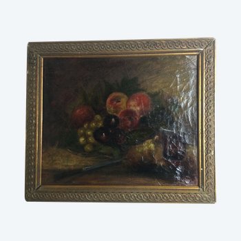 Nature morte aux fruits XIXe 