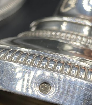 COPPIA DI TORCE D'ARGENTO