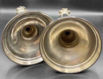 COPPIA DI TORCE D'ARGENTO