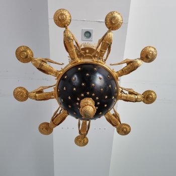Lustre en "Sphère étoilée", début XIXeme. 