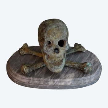 Rare Et Important Memento Mori XVIIIème 