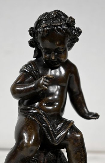 Bronze « Putto à l’Arc » – XIXe