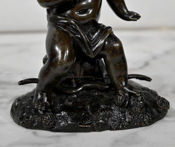 Bronze « Putto à l’Arc » – XIXe