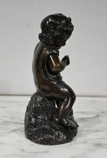 Bronze « Putto à l’Arc » – XIXe