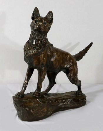 Important Bronze « Le Berger » de T-F. Cartier – Début XXe