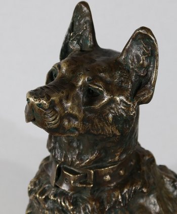 Important Bronze « Le Berger » de T-F. Cartier – Début XXe