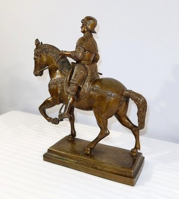 Bronze " The Colleone " after Verrocchio - End of XIXth century