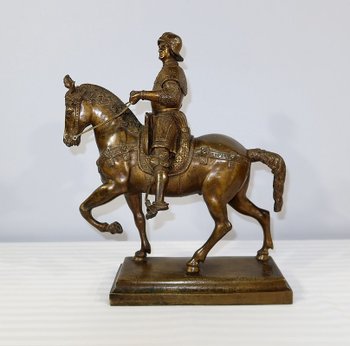Bronze " The Colleone " after Verrocchio - End of XIXth century