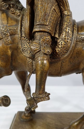 Bronze " The Colleone " after Verrocchio - End of XIXth century