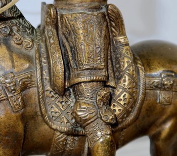 Bronze " The Colleone " after Verrocchio - End of XIXth century