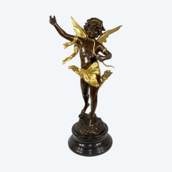 Wichtige Bronze "Cupido" von Charles B. - XIX.