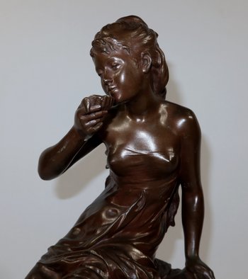 Bronzo "La Source", di M. Moreau - Metà del XIX secolo
