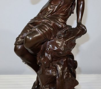 Bronzo "La Source", di M. Moreau - Metà del XIX secolo