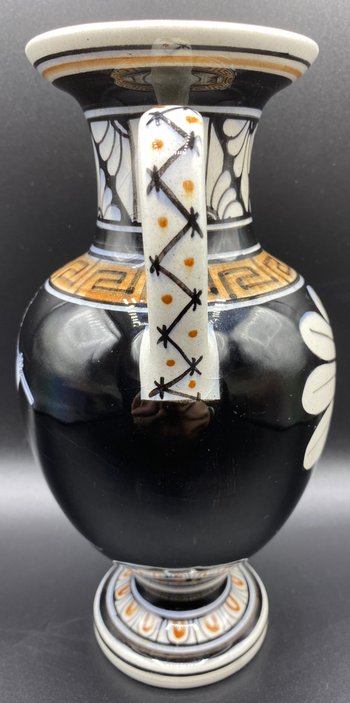 VASO GRECO IN CERAMICA SMALTATA