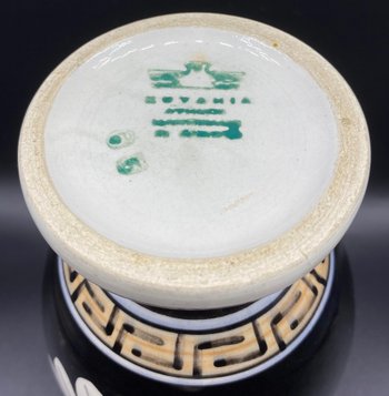 VASO GRECO IN CERAMICA SMALTATA