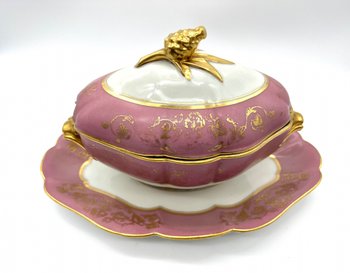 Ancienne saucière porcelaine de Paris Ed honoré Paris 19eme
