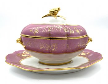 Ancienne saucière porcelaine de Paris Ed honoré Paris 19eme