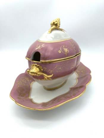 Ancienne saucière porcelaine de Paris Ed honoré Paris 19eme