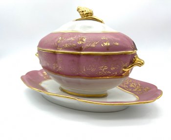 Ancienne saucière porcelaine de Paris Ed honoré Paris 19eme
