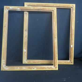 coppia di cornici in legno dorato XIX° secolo