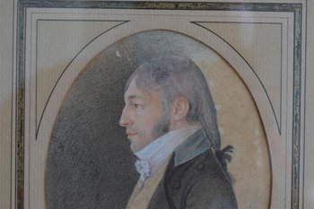 Portrait d'époque Début XIXème Dessin