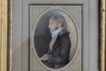 Portrait d'époque Début XIXème Dessin